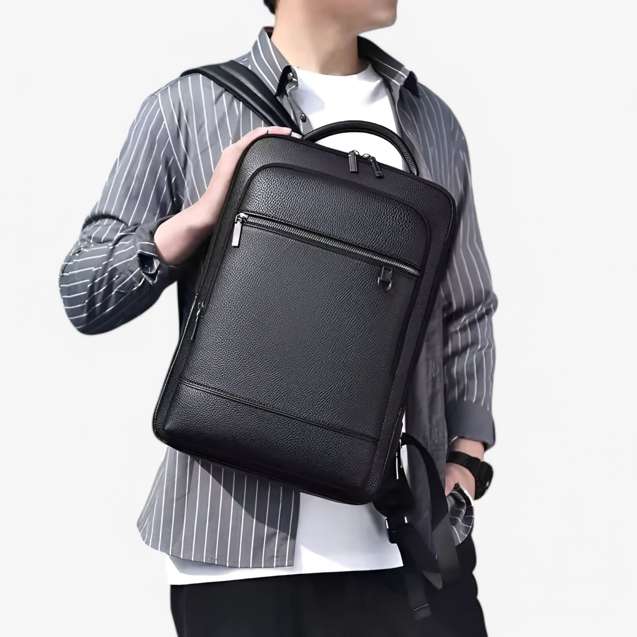 MobilLux Leather Rucksack – For work, travel & modern mobility