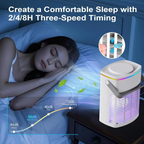 Compact 3-Speed Air Cooler with Remote, Timer, Night Light, and Mist Modes