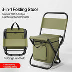 Built-in Cooling Bag Portable Folding Outdoor Stool