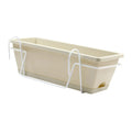 Plantivo Railing Planter Box | With Hooks & Drain Tray | 8L Capacity | Weatherproof
