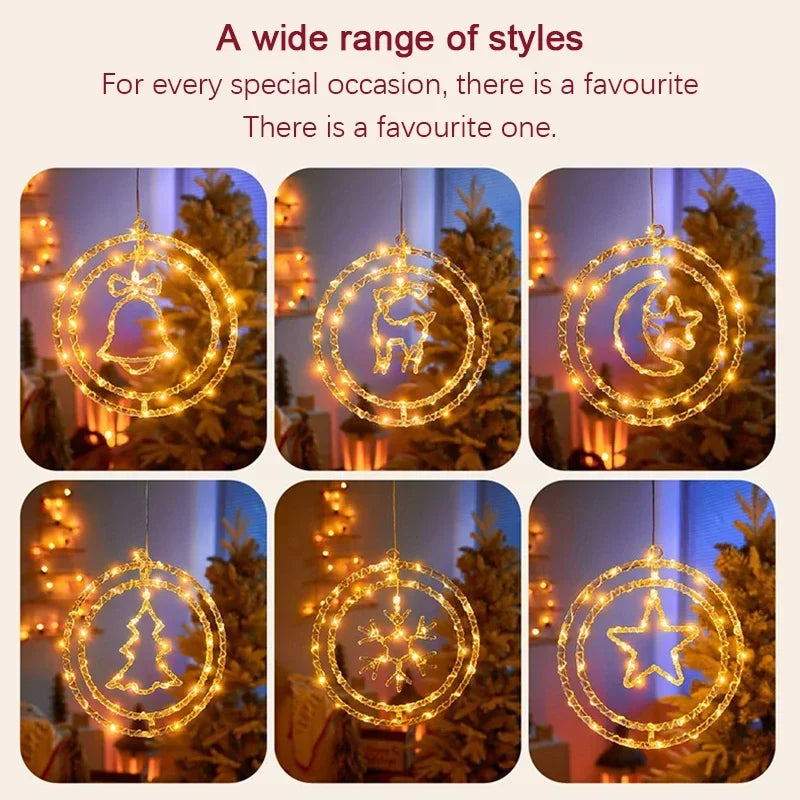 LED Christmas Ring Light LumiRing | USB-powered | 8 Light Modes | Warm White & Colorful | Decoration for Christmas & Celebrations