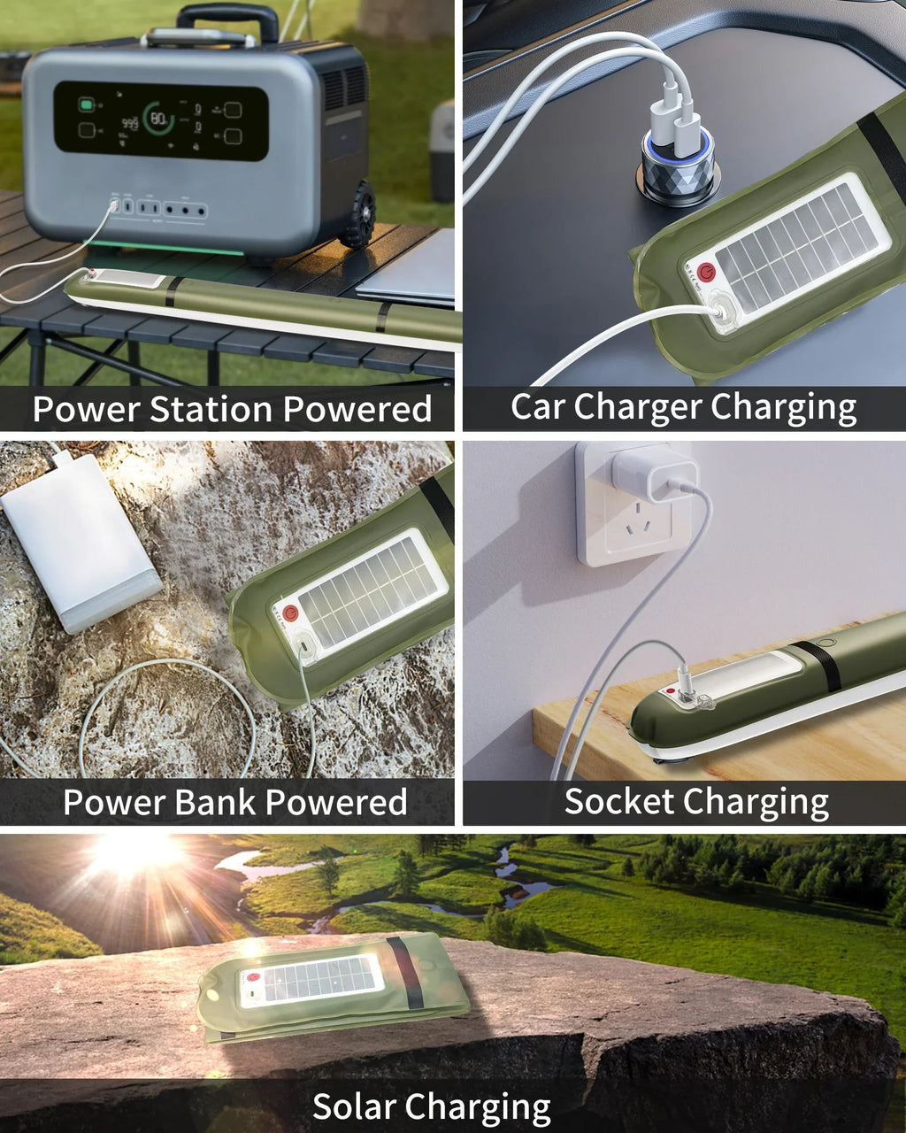 Inflatable Solar LED Camping Light