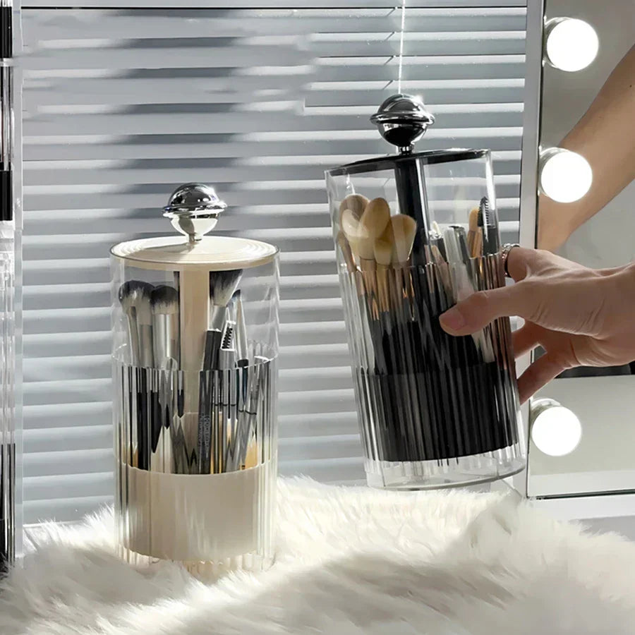 Auto Lift & Luxe Makeup Brush Organizer