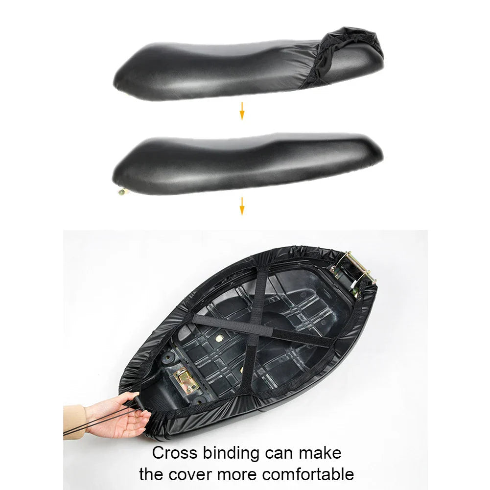 Ultra Stretch Fit Leather Motorcycle Seat Cover
