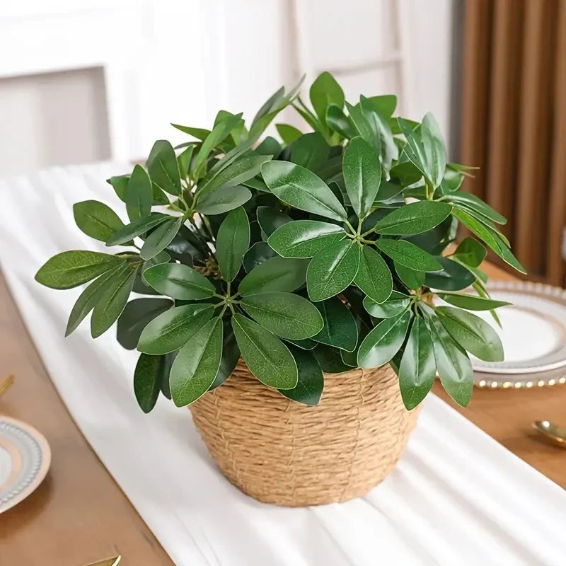 Artificial Plant EverLeaf 33 | 33 cm | With Stem & Leaves | Low-Maintenance Decor for Home & Office