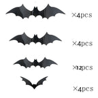Luminous LED Bat Wall Stickers 24PCS