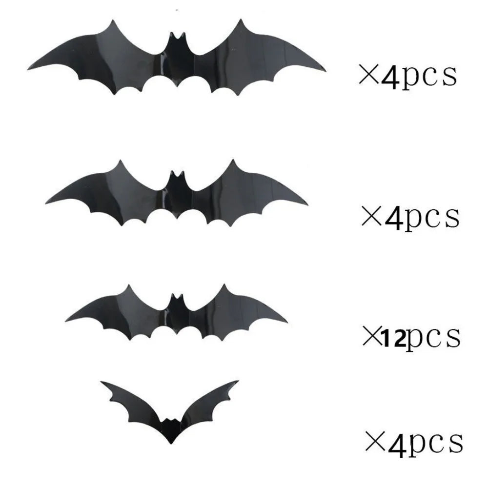 Luminous LED Bat Wall Stickers 24PCS