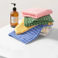 Retro Striped Polyester Towel, Quick-Drying and Machine-Washable