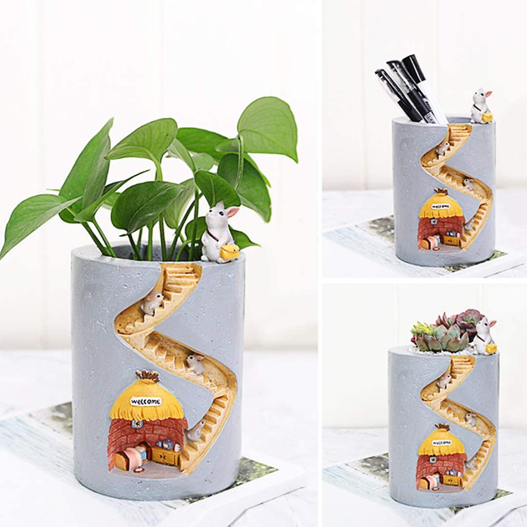 Fantastic Fusion: Unique Artistic Resin Flower Pots