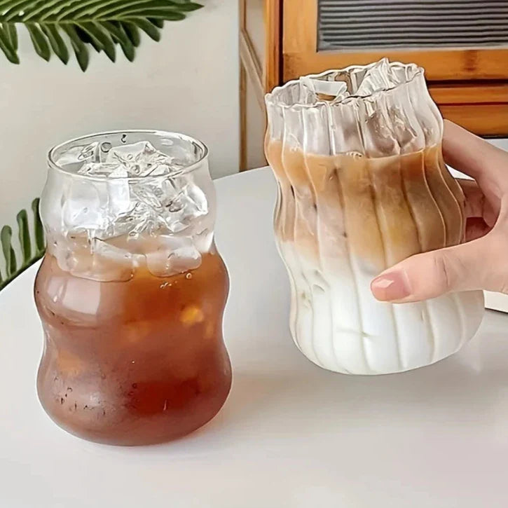Heat Resistant Ribbed Tumbler 4-Piece Set