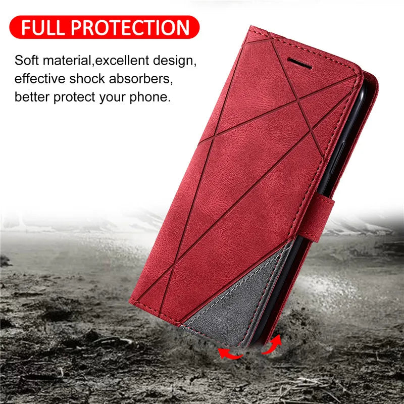 Flip Magnetic Leather Cover for Samsung Galaxy A Series