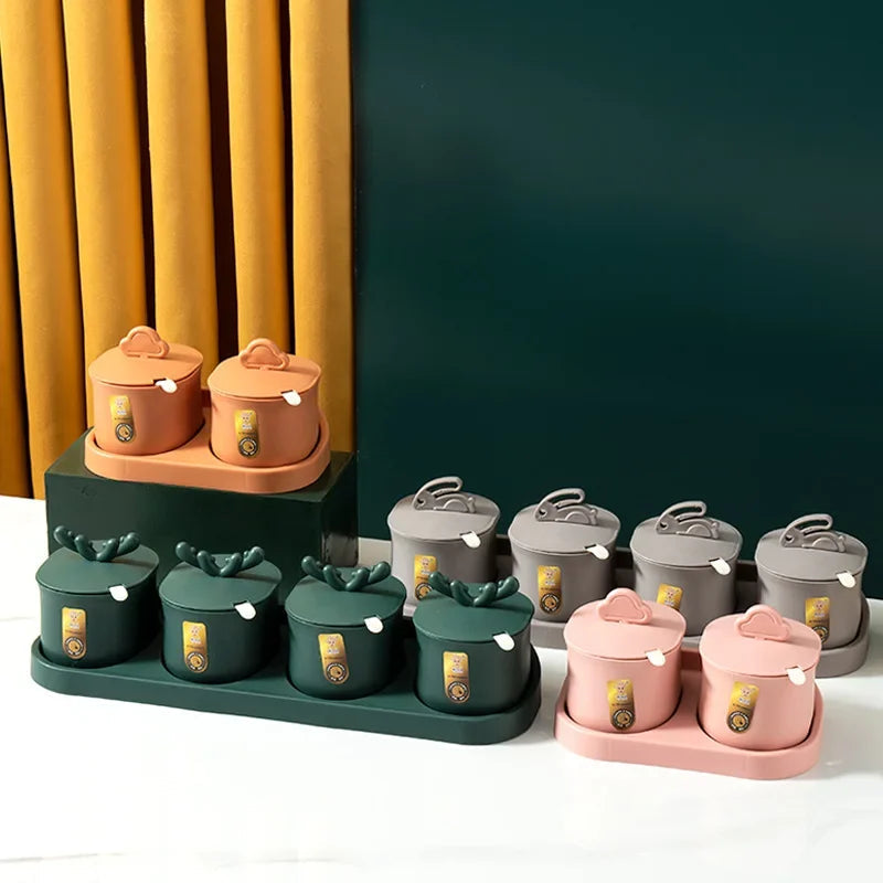 Elegant spice box order and style in the kitchen