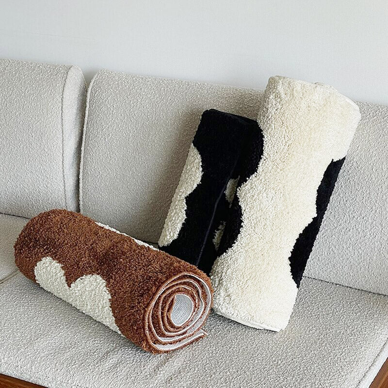 Black & White Abstract Narrow Rug