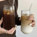 Rounded Ribbed Glasses 4-Piece Set