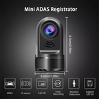 1080P HD 360° Rotating Mini ADAS Dash Camera with 32GB Card, Night Vision, Motion Detection, and 24H Parking Mode