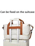 Travessia Travel Bag with Shoe Compartment | Large Capacity & Argyle Design | Nylon Weekender for Sports, Short Trips & Everyday Use
