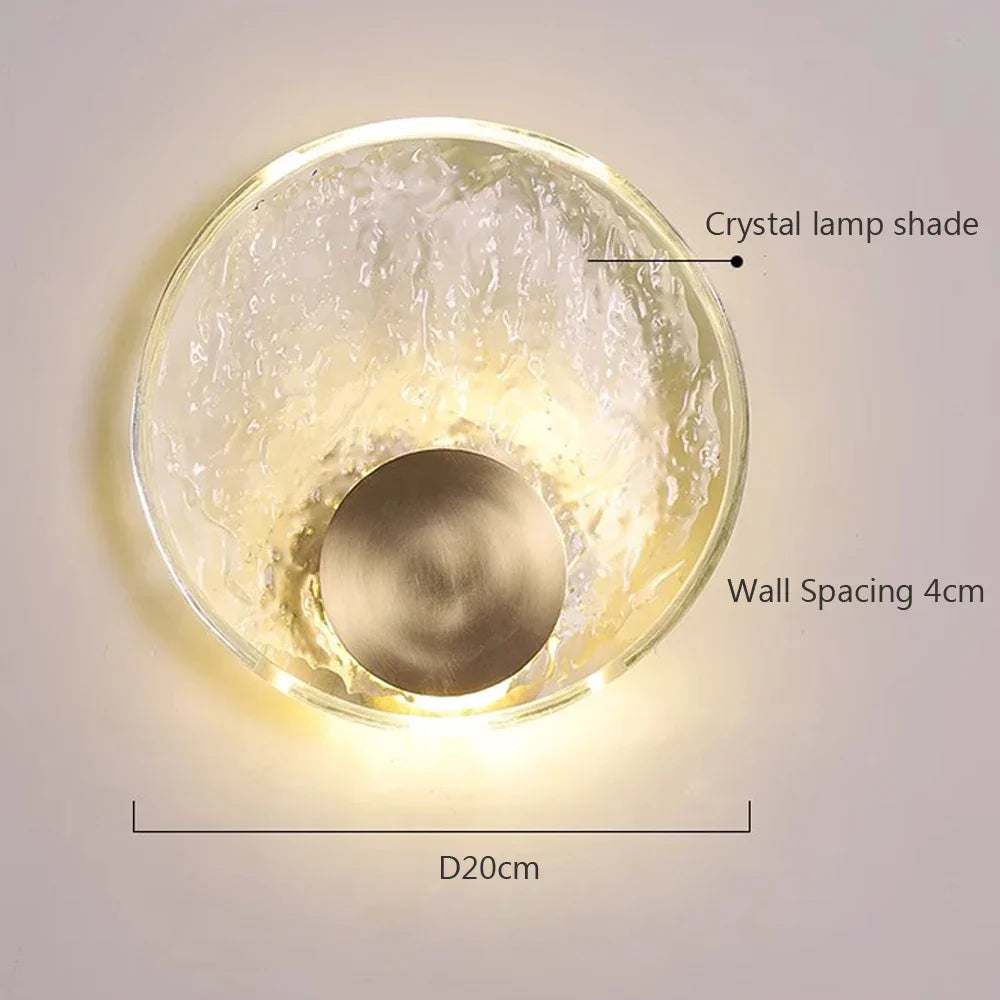CrystalLuxe - Elegant LED Crystal Wall Lamp