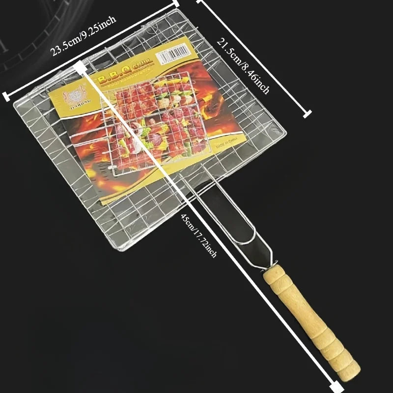 Grillaro BBQ Basket | Foldable & Non-Stick | Stainless Steel & Heat Resistant | For Meat & Vegetables