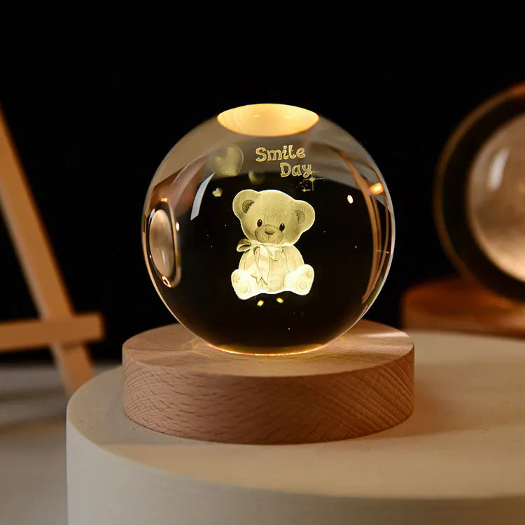 Glowing 3D Crystal Night Lights – Unique Gifts for All Occasions