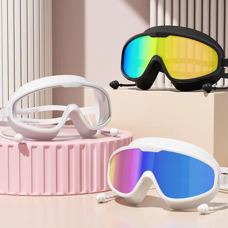 Adult Anti-Fog Swimming Goggles – Stylish UV-Protective Swim Gear with Leakproof Fit