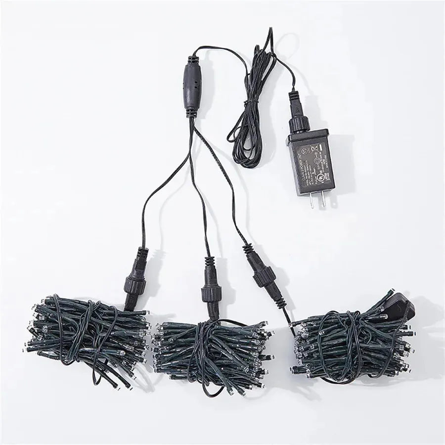 GlowCascade | Sparkling LED Garland for Outdoor Decor