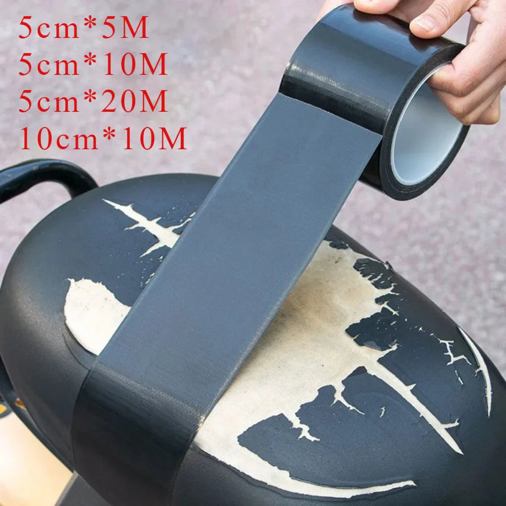 LederFixx Self-adhesive Leather Repair Tape | PU Material | Waterproof & Cuttable | 5 cm × 5/10/20 m & 10 cm × 10 m | Black
