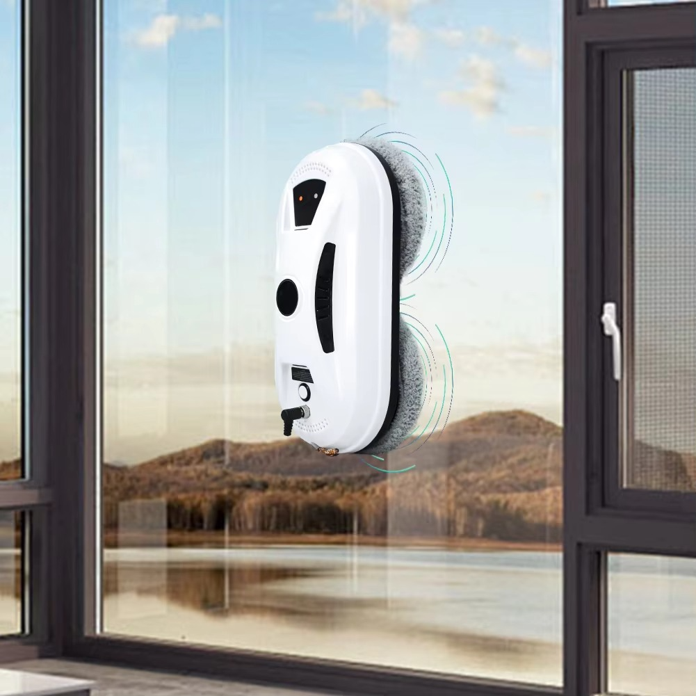 Smart Window Cleaning Robot With Remote Control And Safety Rope