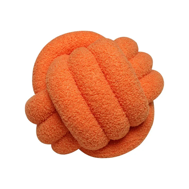 Boucle Rope Knot Ball Cushion