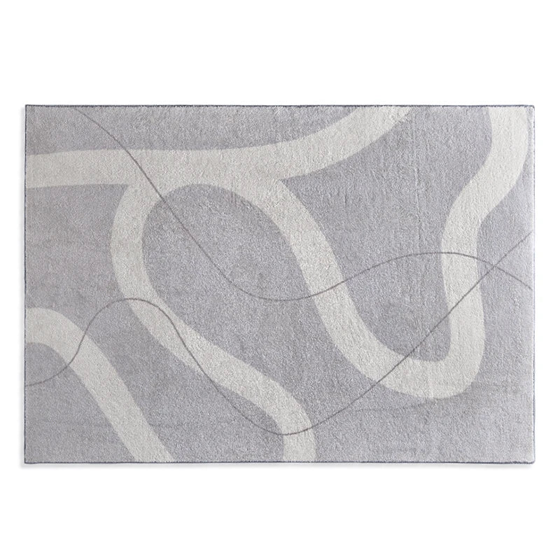 Plush Area Rug with Non-Slip Backing for Bedroom or Living Room