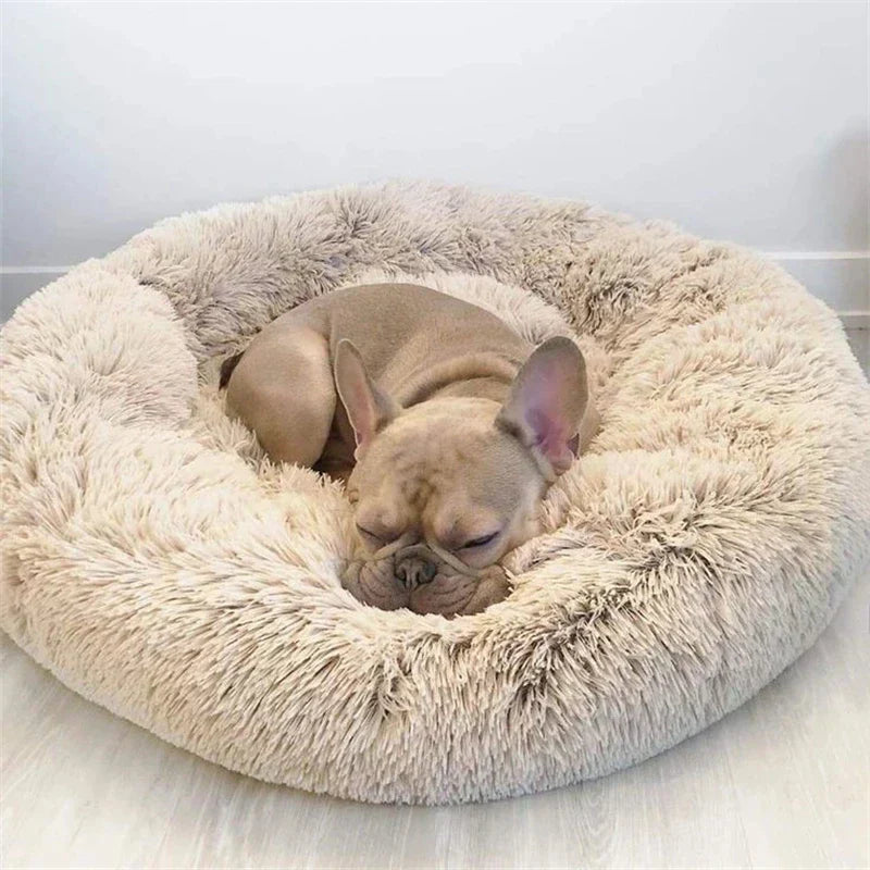 CozyNest Plush Round Pet Bed – Washable & Non-Slip
