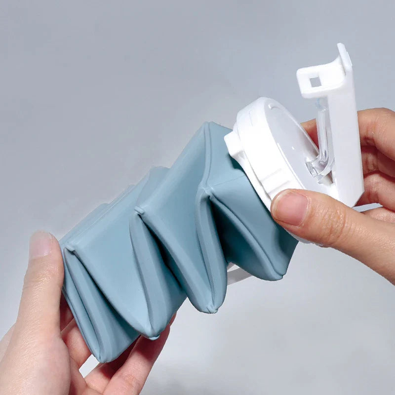 Practical Foldable Silicone Bottle for On the Go