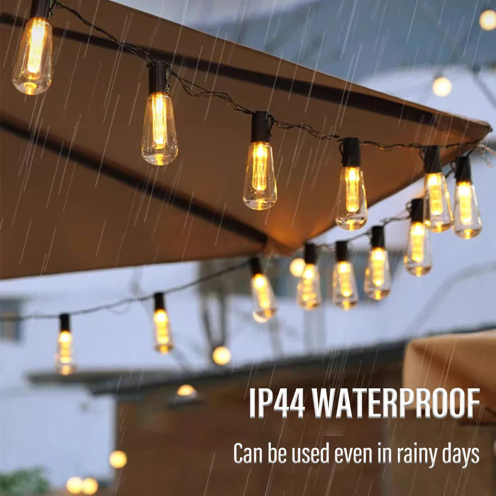 LED Solar String Lights SolaLuma | Waterproof IP44 | For Garden, Terrace & Camping | Automatic Lighting