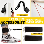 Complete Resistance Band Fitness Set with Handles and Ankle Straps