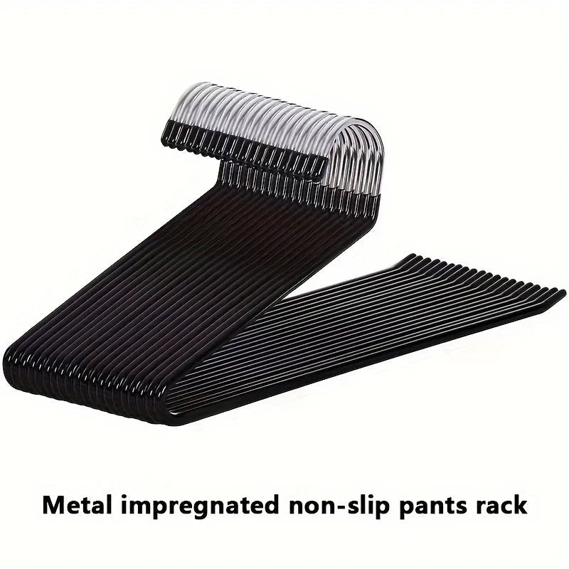 Clothoria | Open Pants Hangers | Space-Saving & Stable | Metal with Anti-Rust Coating