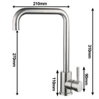 Stainless Steel Faucet – High-Quality, Rust-Free Faucet with Swiveling Spout, Durable and Easy to Clean, Ideal for Modern Kitchens