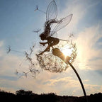 Fairies on a Milk Thread Art Sculpture