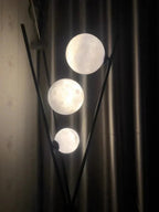 LunaGlow 3D Moon Floor Lamp modern design with tripod LED!