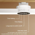 LED Desk Lamp ClarioMag | With Clock & Alarm | Magnetic & USB Rechargeable | Steplessly Dimmable | 35 cm