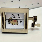 DIY Wooden Hand-Cranked Animation Machine Desktop Decor Kit