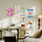 Cin Cheers Wall Art – Aesthetic Cocktail Poster Print