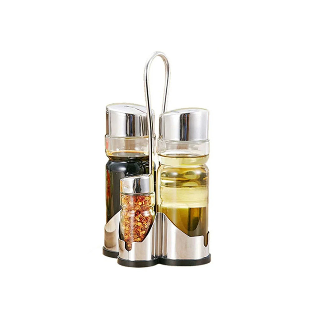 Transparent spice organizer stylish storage and easy access