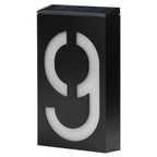 Numelux Solar House Number Light | LED Illuminated | Weatherproof IP55 | Automatic Light in Darkness