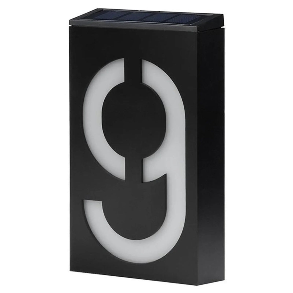 Numelux Solar House Number Light | LED Illuminated | Weatherproof IP55 | Automatic Light in Darkness
