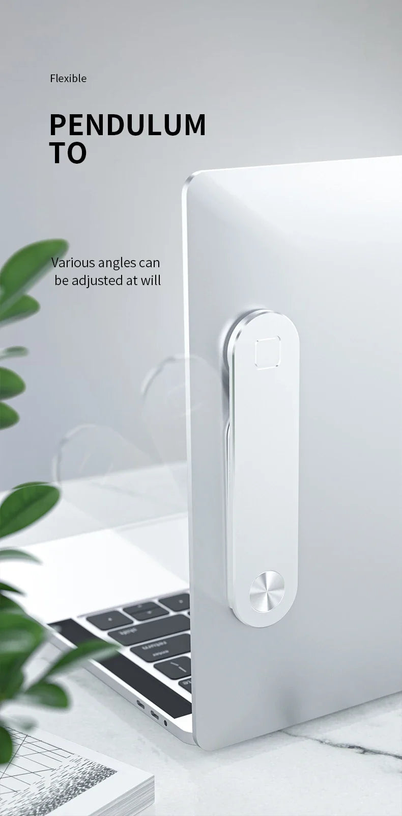 Magnetic Laptop Phone Holder