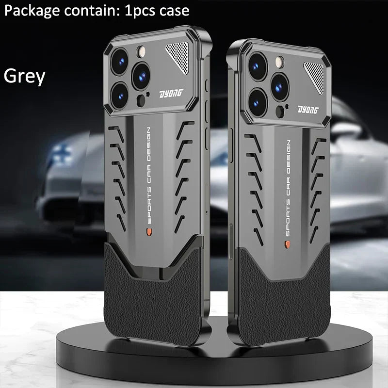 Aluminum Alloy iPhone Case with 1.5 mm Matte Finish and Raised Edges