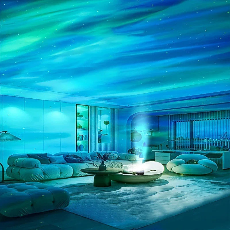 Polariva Northern Light Projector with Music Synchronization and Remote Control for RGB Ambient Lighting