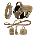 Tactical Dog Harness and Leash Set for Medium and Large Dogs
