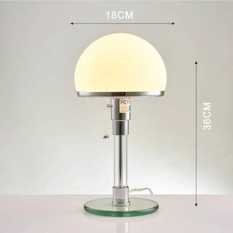 Modern Minimalistic Glass LED Table Lamp for Home Decoration