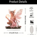 Celestia Acrylic Table Decoration Angel | Fairy Tale Stand | 18 cm | Gift & Photo Prop