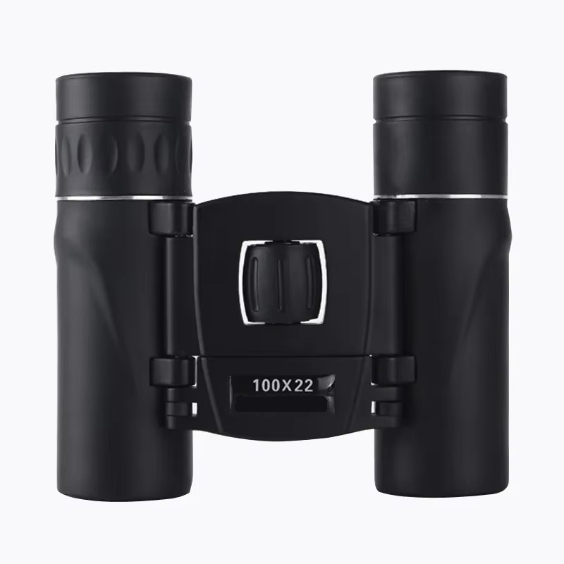 Compact 100x22 HD Binoculars with Long Range BAK4 FMC Optics for Hunting, Sports, Camping, and Travel